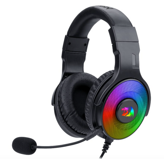 REDRAGON Over Ear PANDORA USB Aux RGB Gaming Headset – Black