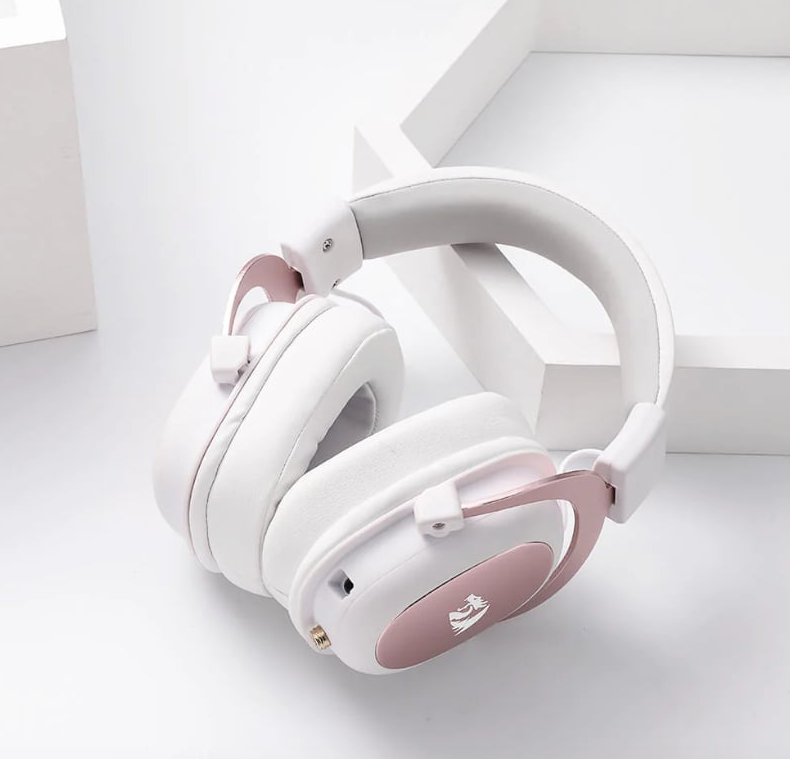Redragon Over Ear Zeus 2 USB Wired Gaming Headset – White