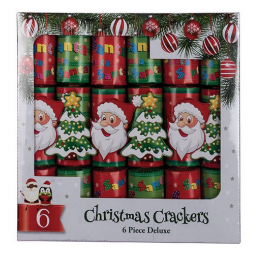 6pc Deluxe Christmas Crackers
