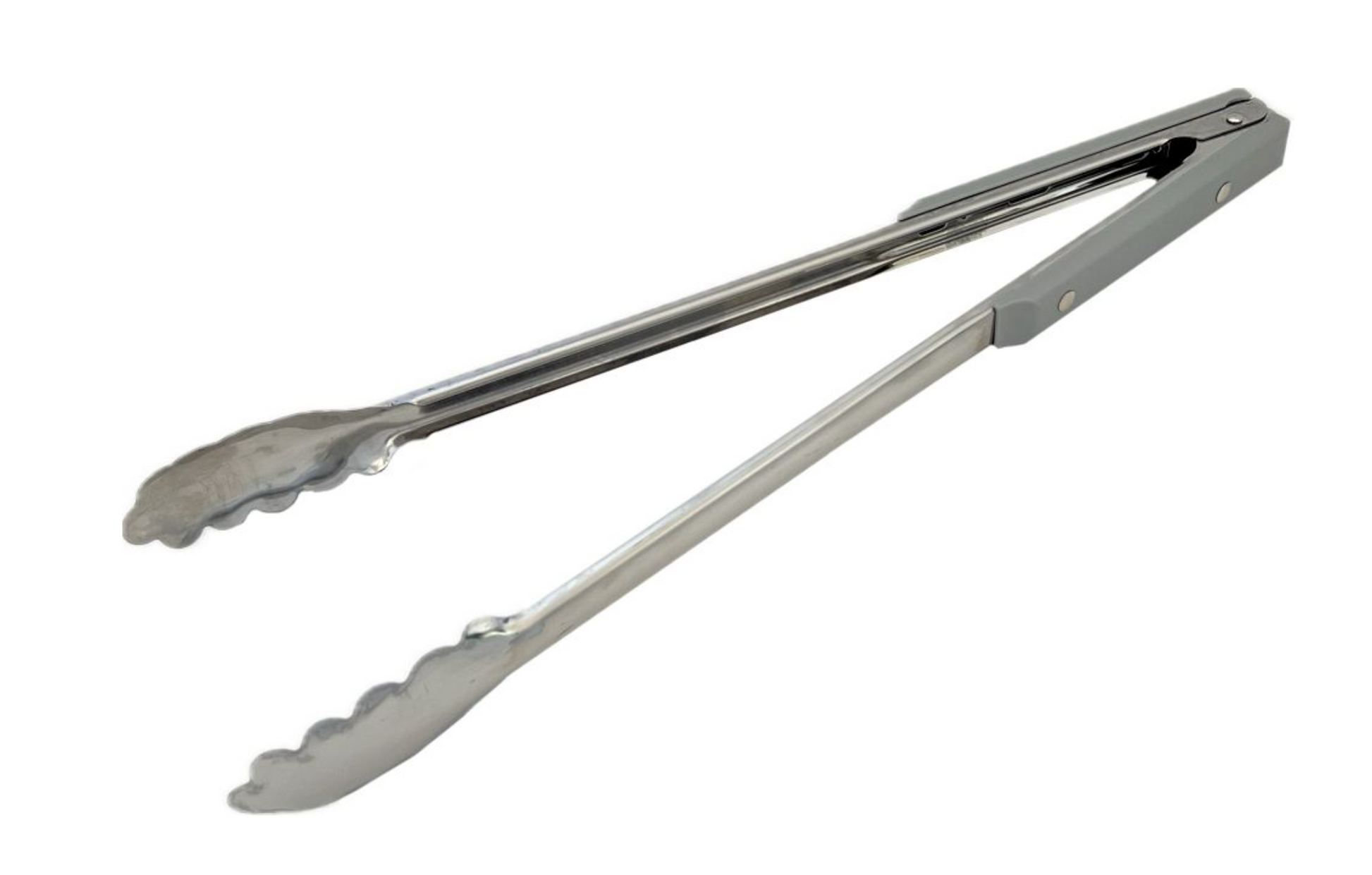 Stainless Steel 40cm Grey Handle Braai Tongs