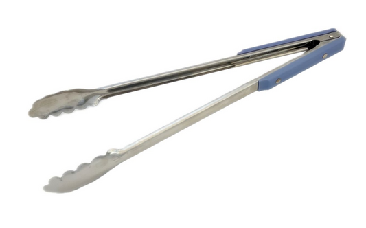 Stainless Steel 40cm Denim Handle Braai Tongs
