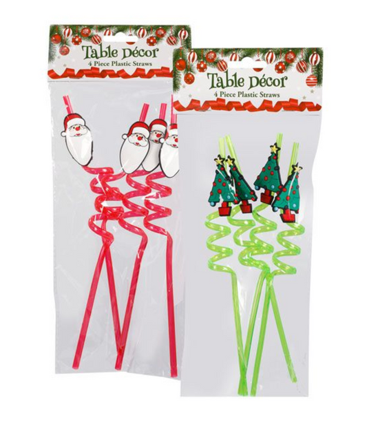 Christmas Straws - 8 Straws