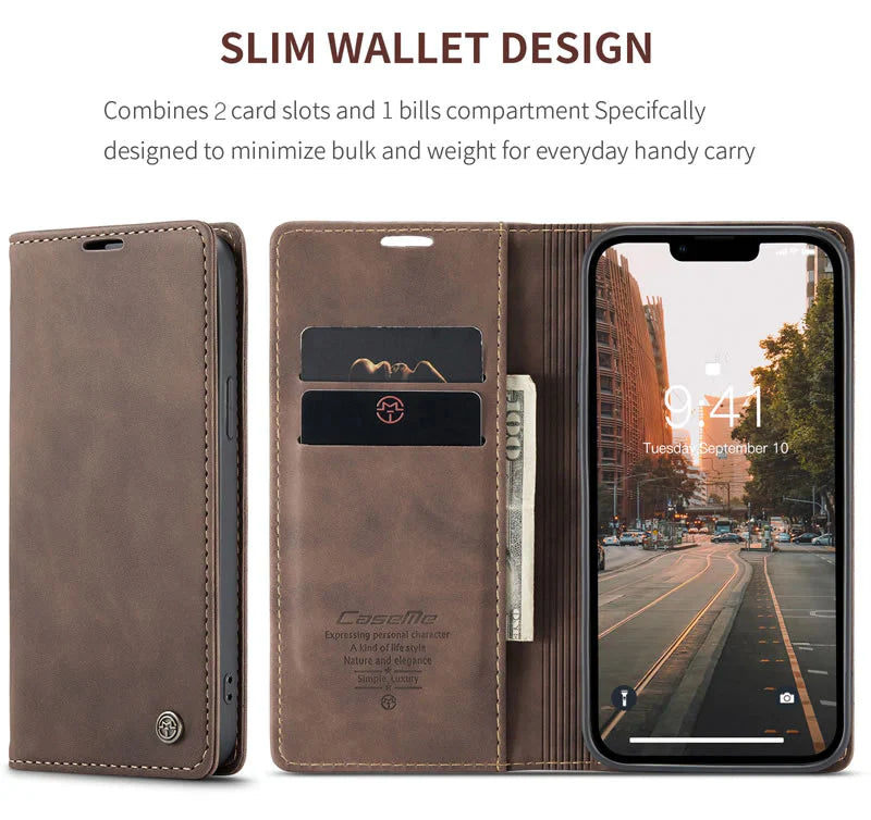 CaseMe iPhone 14 Plus Flip Wallet