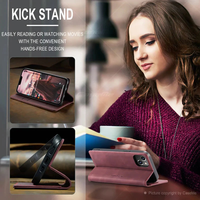 CaseMe iPhone 14 Plus Flip Wallet