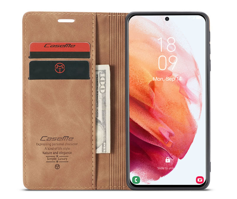 CaseMe Samsung S21 FE Flip Wallet Case