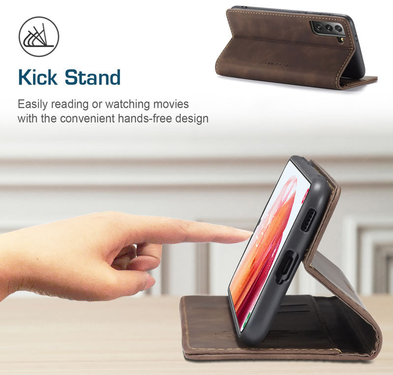 CaseMe Samsung S21 FE Flip Wallet Case