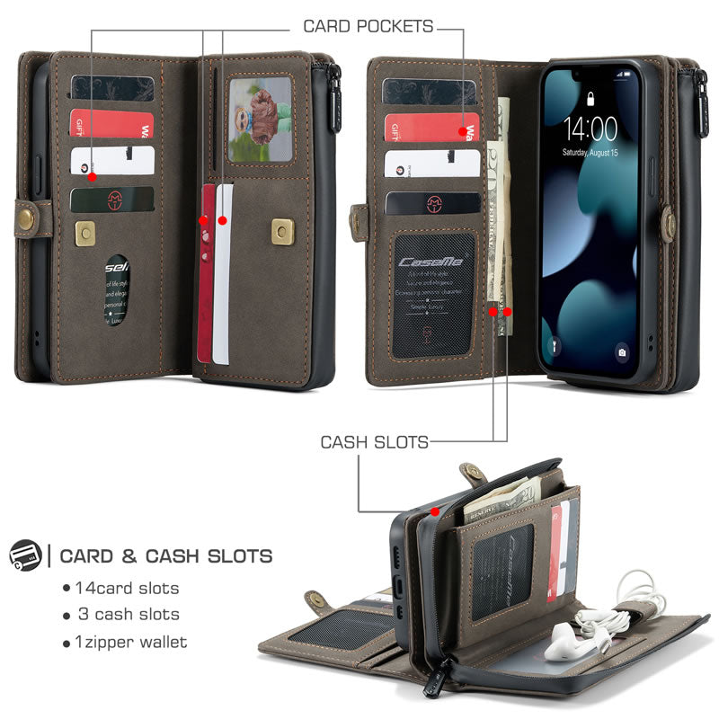 CaseMe iPhone 13 Premium Wallet Flip Case
