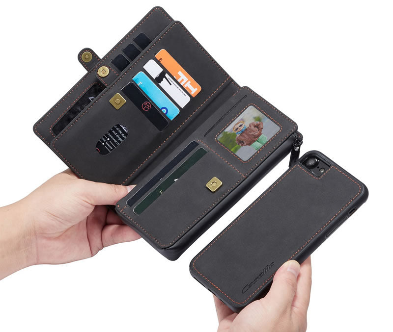 CaseMe iPhone SE Premium Flip Wallet Case