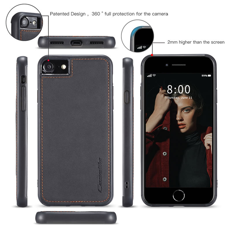 CaseMe iPhone SE Premium Flip Wallet Case