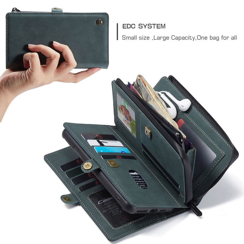 CaseMe iPhone SE Premium Flip Wallet Case
