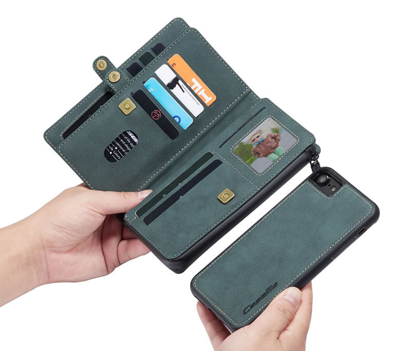CaseMe iPhone SE Premium Flip Wallet Case