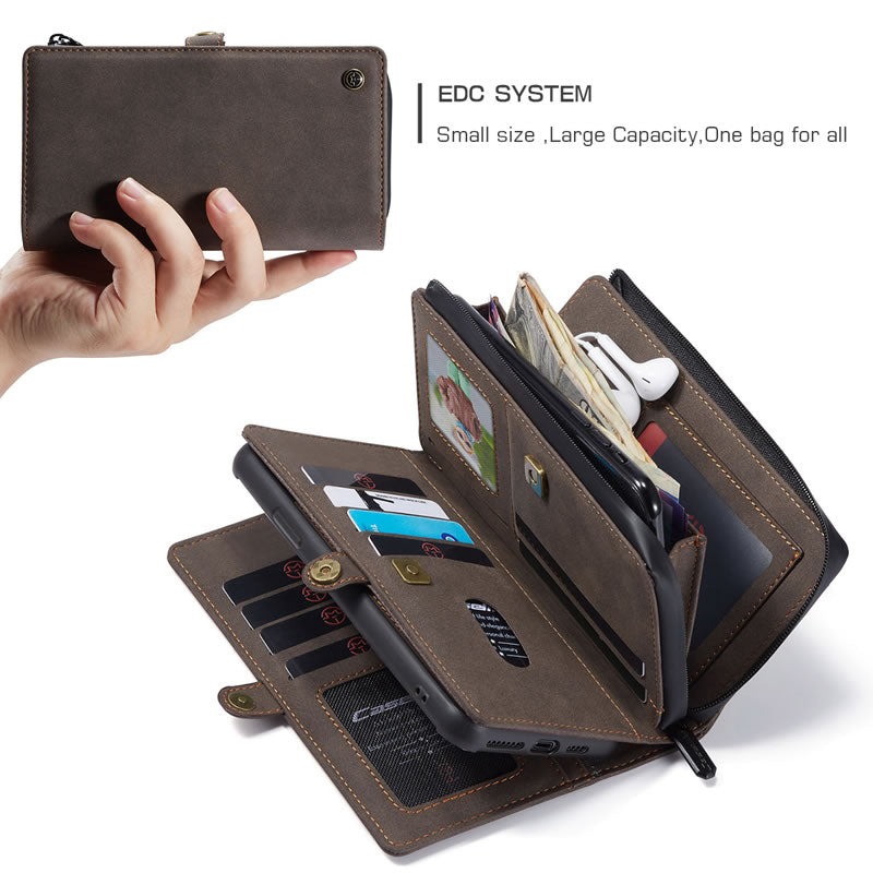CaseMe iPhone SE Premium Flip Wallet Case