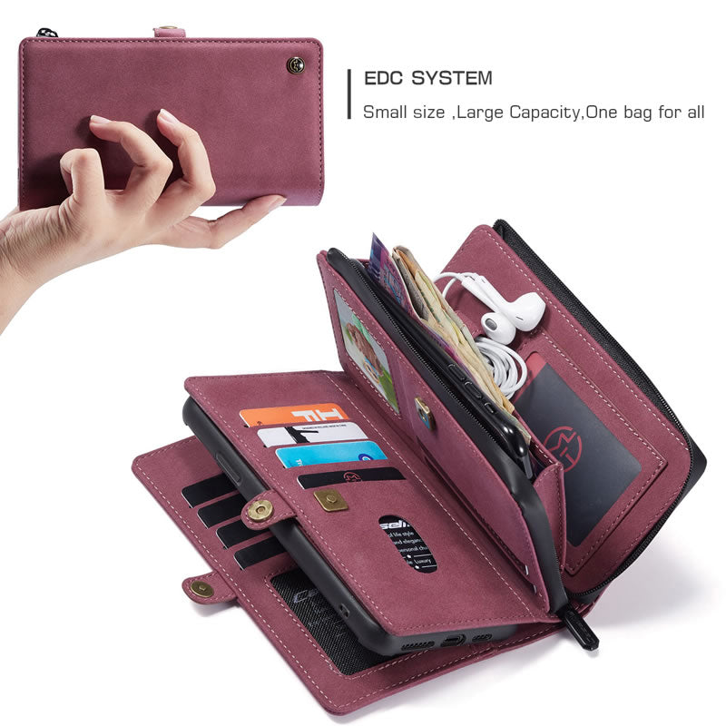 CaseMe iPhone SE Premium Flip Wallet Case