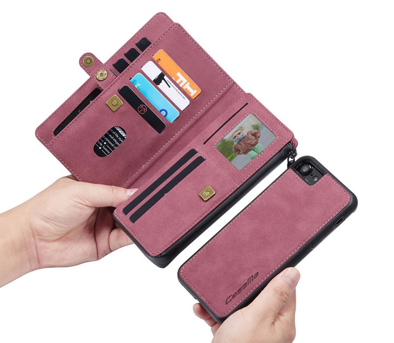 CaseMe iPhone SE Premium Flip Wallet Case