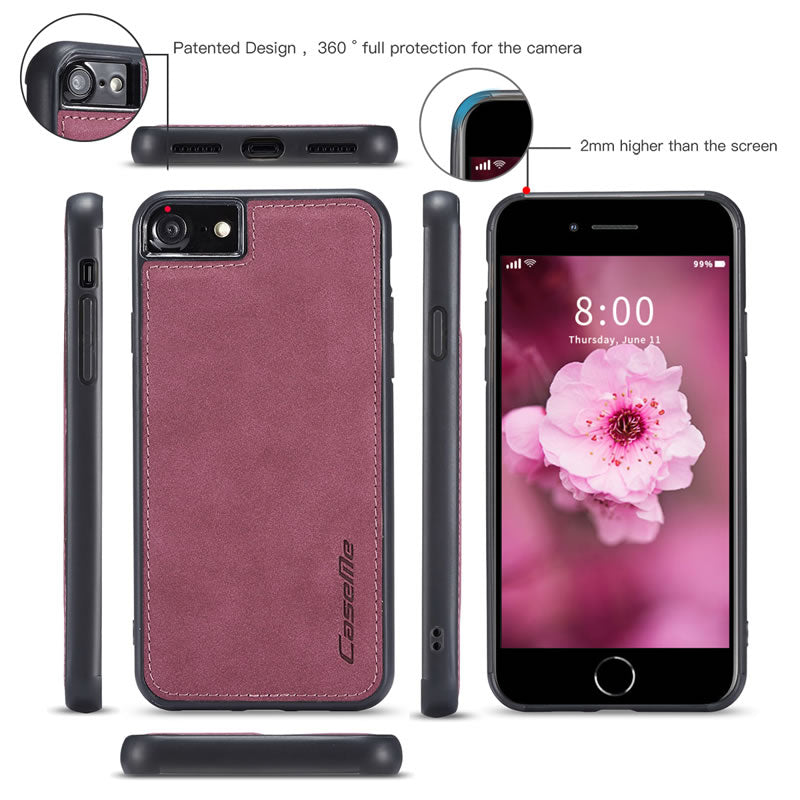 CaseMe iPhone SE Premium Flip Wallet Case