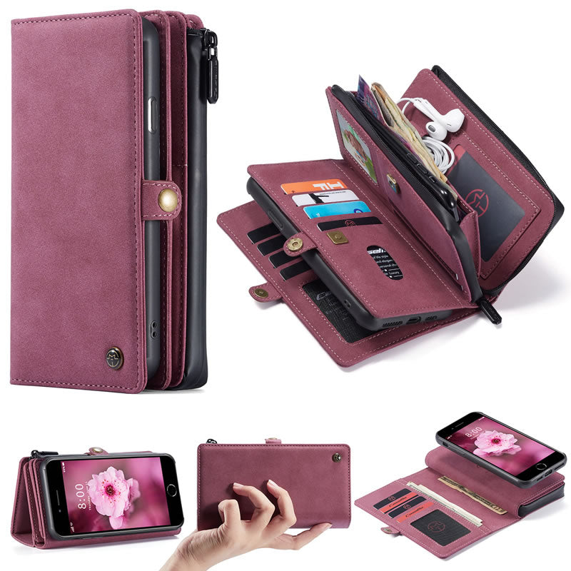 CaseMe iPhone SE Premium Flip Wallet Case