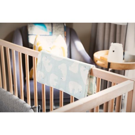JenJen's Bamboo & Cotton Swaddle Blanket - Polar Bear - Quikstix