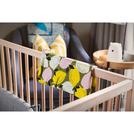 JenJen's Bamboo & Cotton Swaddle Blanket - Lemons - Quikstix
