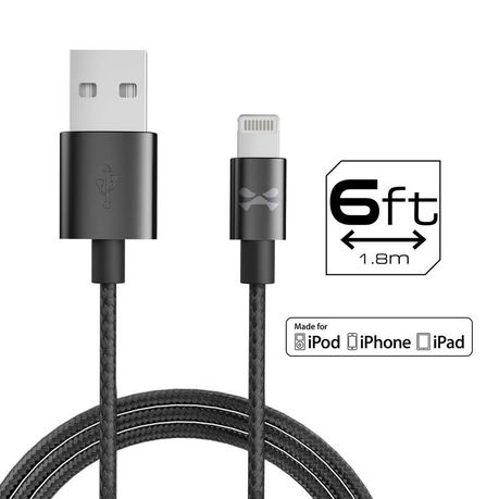 Ghostek Lightning 2m Fast Charging Braided Cable