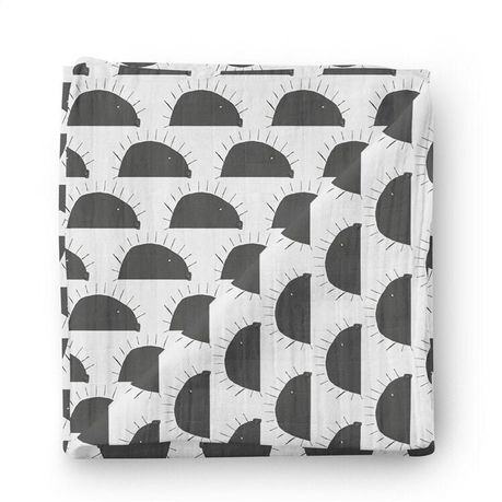 Jen Jens Bamboo & Cotton Swaddle Blanket - Hedgehog - Quikstix