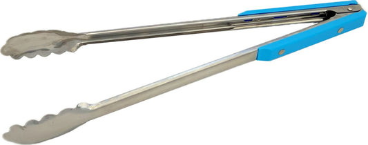 Stainless Steel 40cm Turquoise Braai Tongs