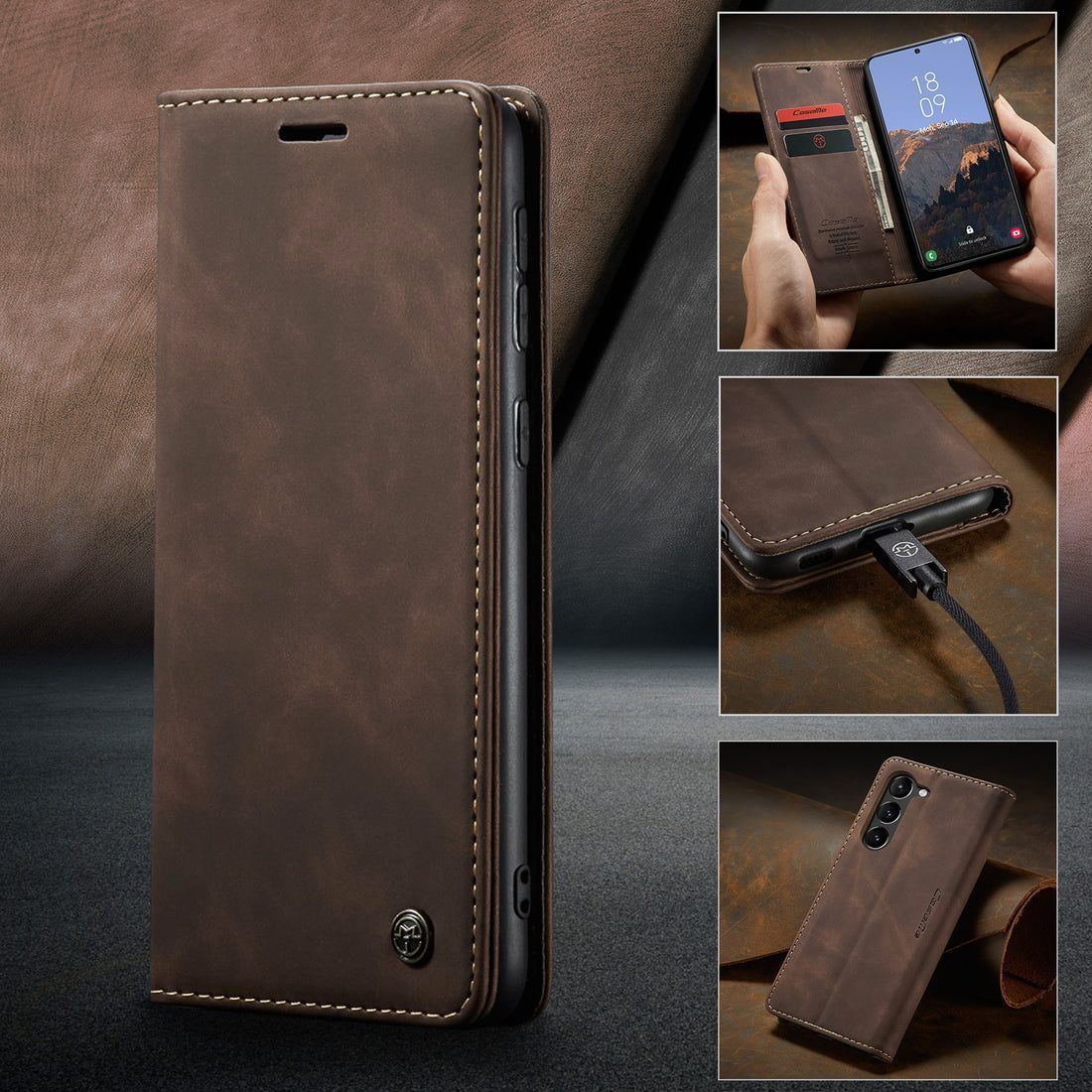 Caseme Flip Cover Compatible with Samsung S24 FE