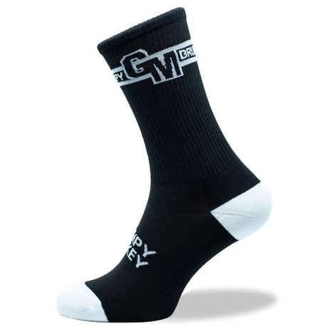Skater Black Grumpy Monkey Sock